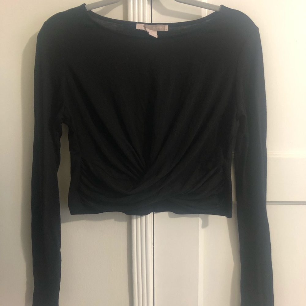 Forever 21, long sleeved crop top